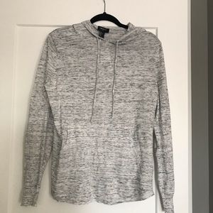 Grey hooded men’s top